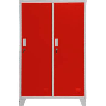 Carmen Метален шкаф Carmen CR-1604-2 JZ - Сив / червен (3580174_3)