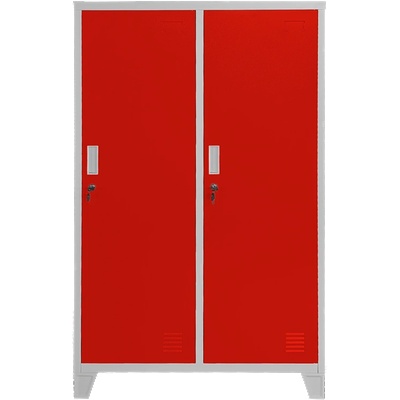 Carmen Метален шкаф Carmen CR-1604-2 JZ - Сив / червен (3580174_3)