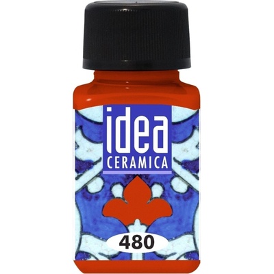 Maimeri Water-Based Cold Idea Farba na sklo a porcelán Red Earth 480 60 ml