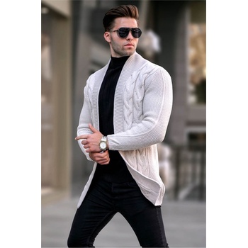 Madmext Мъжка плетена жилетка 5996 - Крем #361376 (361376_Бежов)