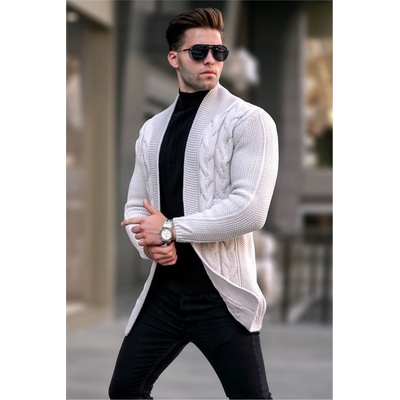 Madmext Мъжка плетена жилетка 5996 - Крем #361376 (361376_Бежов)