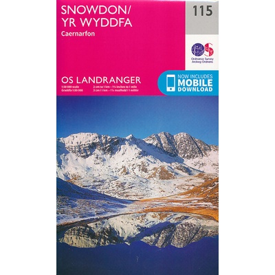 mapa Snowdon (Caernarfon) 1:50 t.