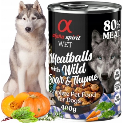 Alpha Spirit Meatballs s diviakom a tymiánom 400 g