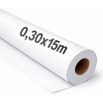 OFITURIA Kraft Paper White - Roll 0.30 × 15 m - 6 Rolls - Packaging Paper and Wrapping Paper - Craft Paper for DIY, Decoration and Sewing Patterns - Tear-Resistant and Easy to Cut - COM620