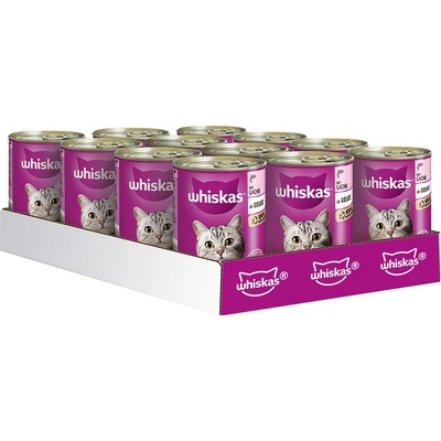 Whiskas 1+ losos v želé 12 x 400 g