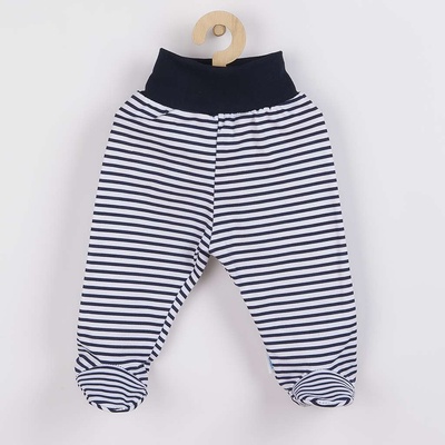 New Baby Dojčenské polodupačky Classic II s modrými pruhmi