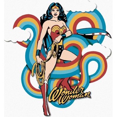 Zuty Wonder woman duha III 40 x 50 cm vypnuté plátno na rám 8596530192138