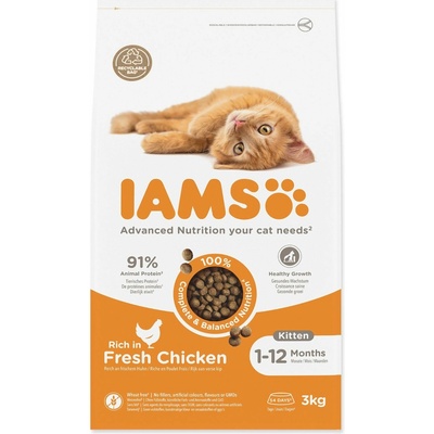 IAMS CAT KITTEN CHICKEN 3 KG
