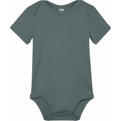 Babybugz Dojčenské body s krátkymi rukávmi Biela