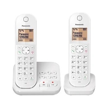 Panasonic Panasonic KX-TGC422G Безжичен телефон, ID информация за повикващия, LCD, 103 x 65 пиксела, бял (KX-TGC422GW)