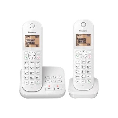 Panasonic Panasonic KX-TGC422G Безжичен телефон, ID информация за повикващия, LCD, 103 x 65 пиксела, бял (KX-TGC422GW)