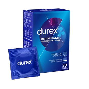 Durex Originals Класически Натурал - Презервативи - 20 броя