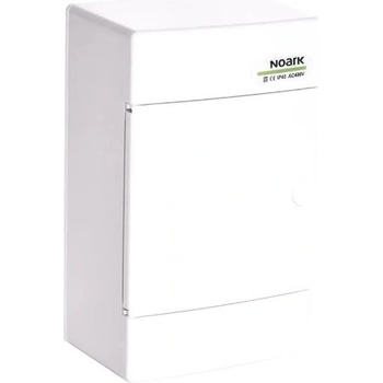 NOARK Electric ТАБЛО АПАРТАМЕНТНО 4 ПРЕДПАЗИТЕЛЯ ОТКР. МОНТАЖ БЯЛА ВРАТА 1 РЕД noark (110817)