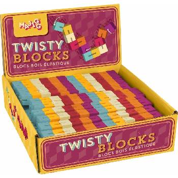 Alltoys Dřevěné kostky Twisty Blocks