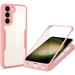 Techsuit Калъф за Samsung Galaxy S23 Plus + Протектор - ColorVerse 360 Series - Розов