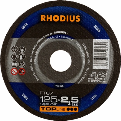 Rhodius Rezný kotúč 125 x 2,5 x 22,23 mm 202396
