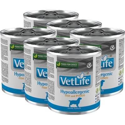 Farmina Vet Life Хипоалергенна храна за кучета с риба и картофи 6x300г