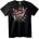 NOONEBRAND Тениска рок банда - XS, Black