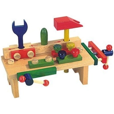 Small Foot dřevěný pracovní stůl s nářadím velký 29 x 22 cm