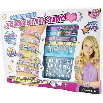 Robetoy Детски комплект Направи си сам гривна с талисмани, 95 части - Robetoy