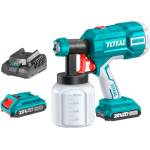 TOTAL Акумулаторен пистолет за боядисване TOTAL, 20 V / 2 Ah, 800 ml (TL TSGLI20402)