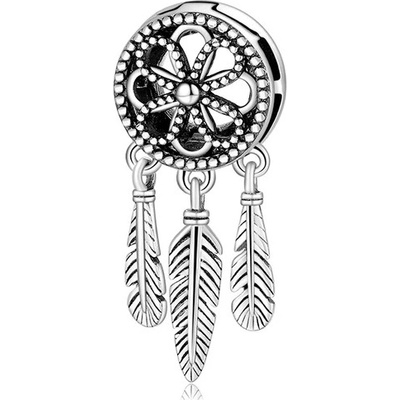 P&J Jewellery Stříbrný klip Reflexions Lapač snů RFCH8