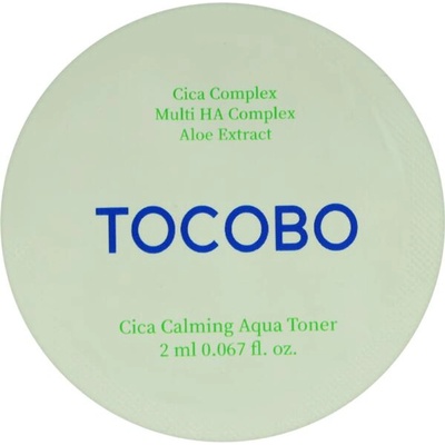 TOCOBO Cica Calming Aqua Toner (sample) - Успокояващ тонер за лице 2мл (sample)