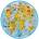 Goki Puzzle XXL world - round
