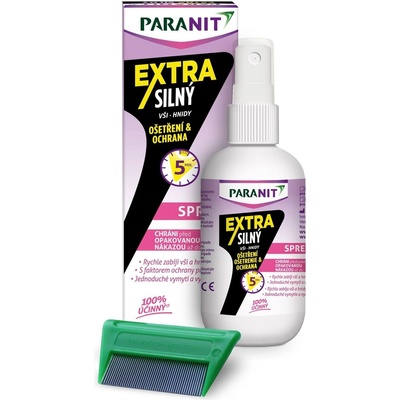 Paranit Extra silný sprej 100 ml + hřeben dárková sada