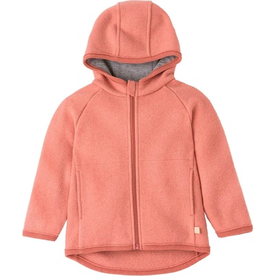 disana Детско вълнено яке disana Kid's Walk-Jacke Zipp Wool jacket - Softpink - размер 110/116 (EU) (703-6090-0814)