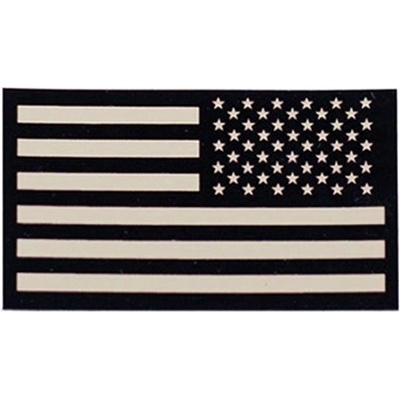MILITARY RANGE Nášivka IFF IR vlajka USA VELCRO reverzní PÍSKOVÁ