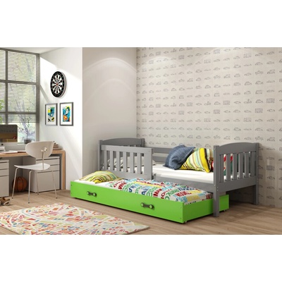 Interbeds Kubus 3 s matracom rozkladacia Grafit / zelená
