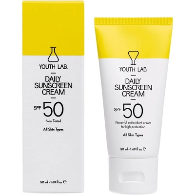 Youth Lab Daily Sunscreen Cream Spf50 Not Tinted All Skin Types Слънцезащитен продукт унисекс 50ml