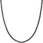 SAVICKI Тенис колие, бяло злато 585, черни диаманти 4.380ct 3.0mm 42cm