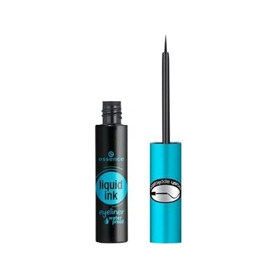 Essence Liquid Ink Eyeliner Waterproof oční linky Black 3 ml