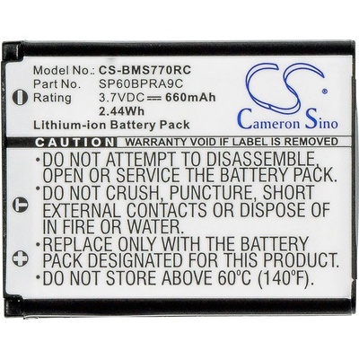 Cameron sino Батерия за телефон Panasonic KX-TCA285, KX-TCA385, KX-UDT121 LiIon 3, 7V 660 mAh Cameron Sino (CS-BMS770RC)