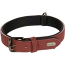 Flamingo Binti Kožený obojek s neoprenem