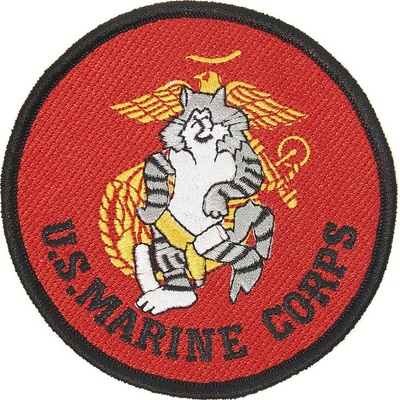 Nášivka textilná 101 Inc US Marine Corps Cat - farebná