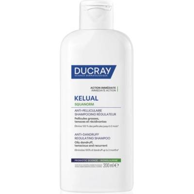 Ducray Kelual Squanorm Regulating Treatment Shampoo Oily Dandruff шампоан против мазен пърхот 200ml