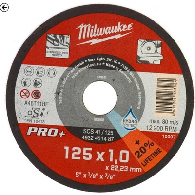 Milwaukee Řezací kotouče 125 mm 4932451488