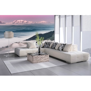 DIMEX ART s. r. o Самозалепваща се флизелинова фототапета пейзаж в мъглата 375 x 250 см