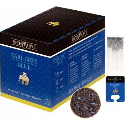 Richmont Earl Grey Blue bergamot a nevädza 40 x 4 g