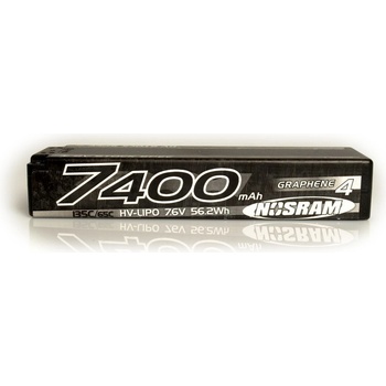 NOSRAM HV Stock Spec GRAPHENE-4 7400mAh Hardcase Akku 7.6V LiPo 135C/65C N999652