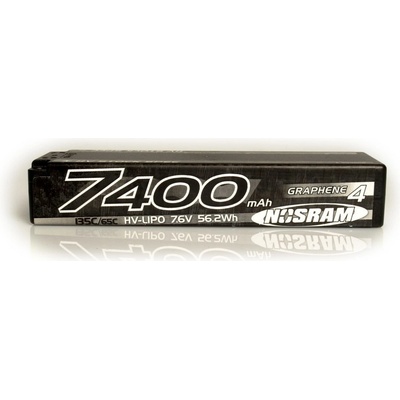 NOSRAM HV Stock Spec GRAPHENE-4 7400mAh Hardcase Akku 7.6V LiPo 135C/65C N999652