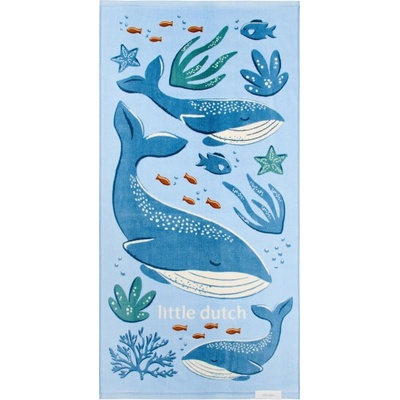 Little Dutch plážová osuška 120 x 60 cm ocean world blue