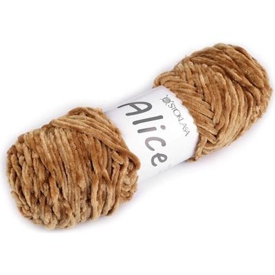 Pletací žinylková příze Alice 100 g Varianta: 4 béžová, Balení: 1 ks 57855/147357/266876