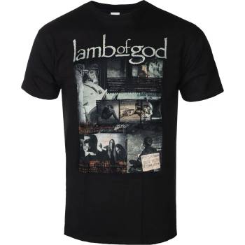 ROCK OFF Мъжка тениска Lamb Of God - Album Collage - ROCK OFF - LAMBTS09MB