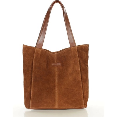 Mazzini Marco Mäkká kožená shopper taška camel vs108bb
