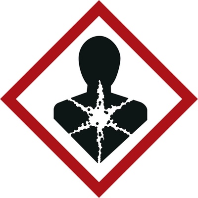 GHS 08, symbol Nebezpečné pre zdravie, samolepka, , 15 x 15 mm, 5 x 35 ks