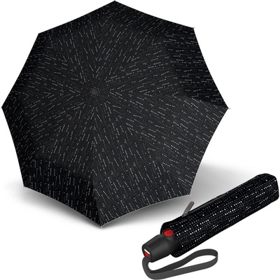 Knirps T.200 Domino black elegantní plně automatický deštník černý
